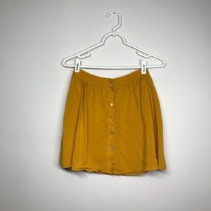 Mustard Mini Skirt